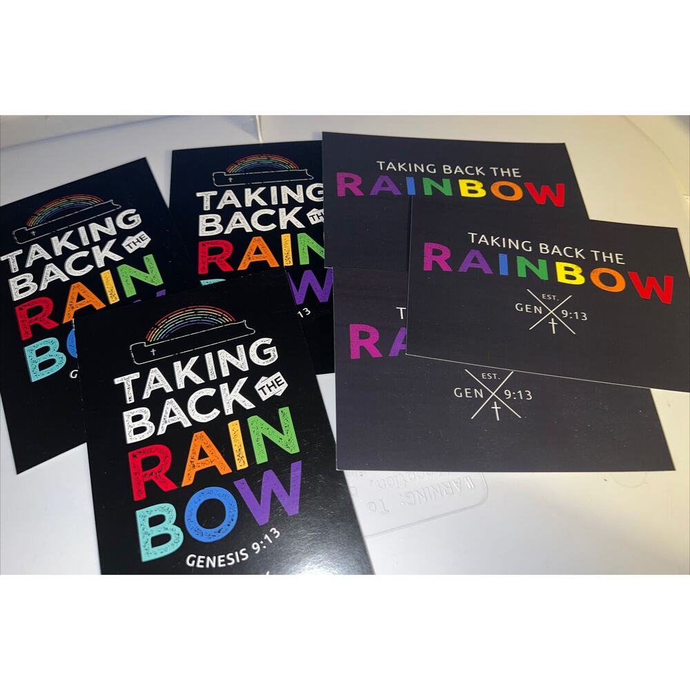 Postcard Lot Of 6 Ark Encounter Taking Back The Rainbow 🌈 Genesis 9:13 New